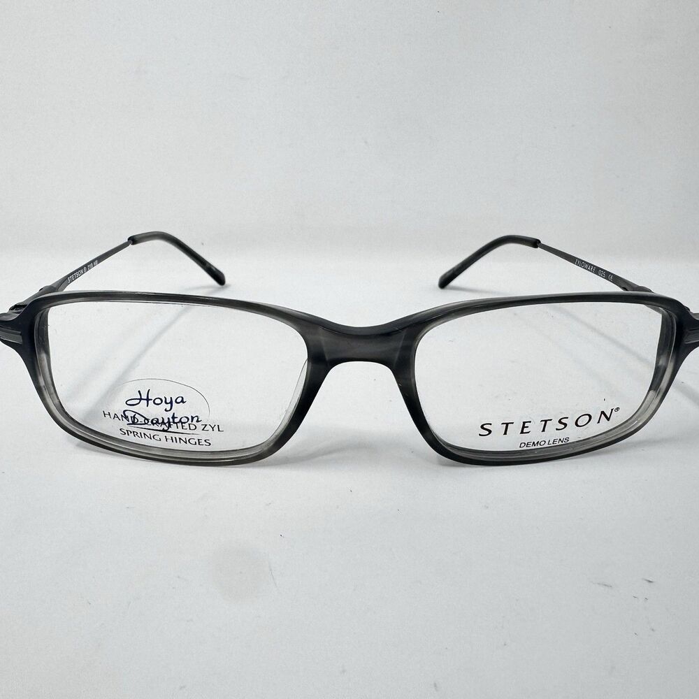 Stetson 218 HM 025 Crystal Grey Vintage Eyeglass Frames 52-18-140 New